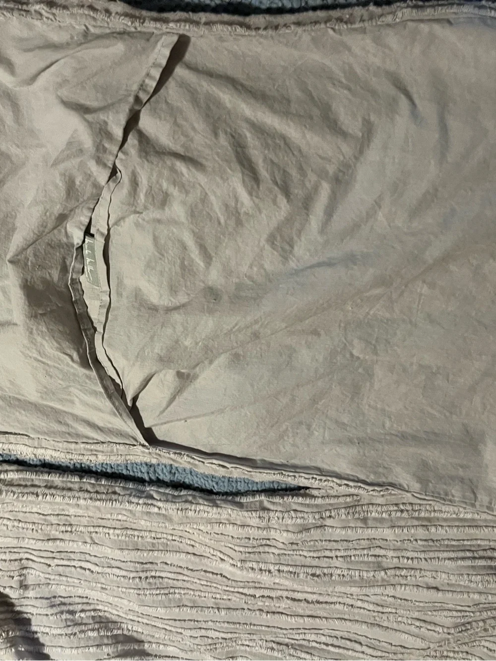 Nicole Miller ~ Light Gray Pillow Shams~ 💯 Cotton ~ 2 shams